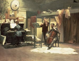 A Musicale, 1887 alkotó: Stacy Tolman